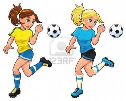 calcio femminile cartoni